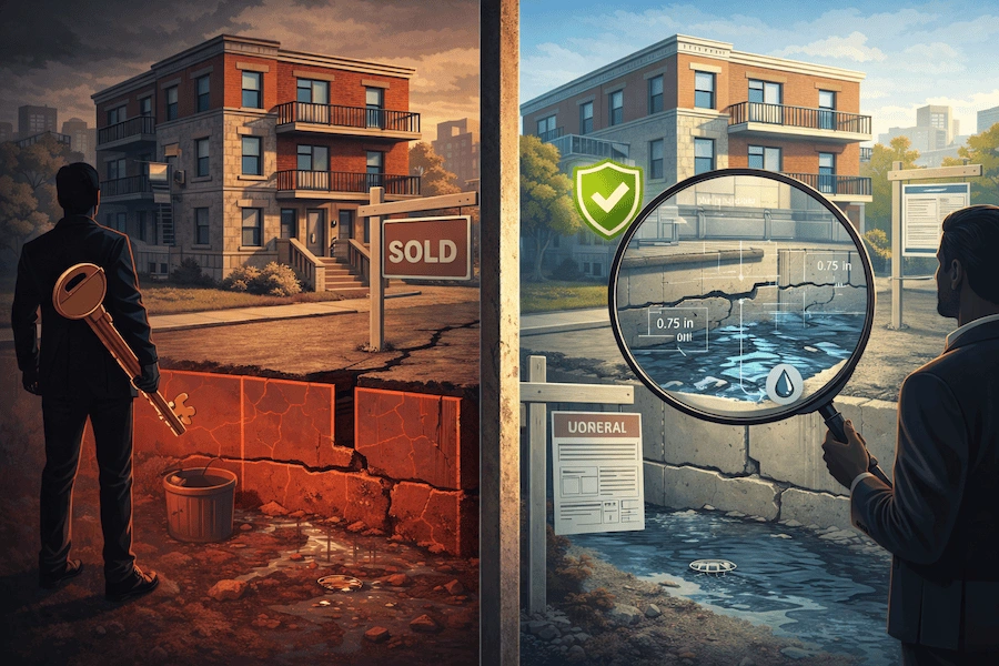 L'inspection de fondation préachat : Le guide essentiel pour acheter une maison à Montréal